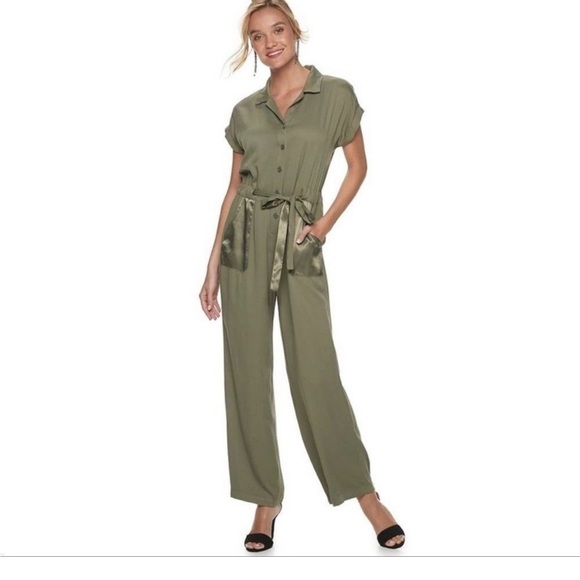 Apt. 9 Pants - 25. Apt 9 Olive Green Jumpsuit